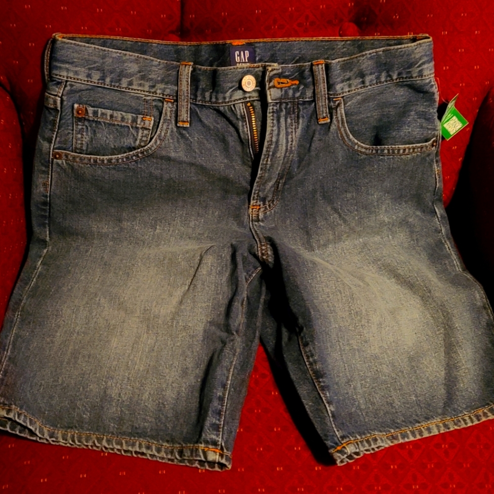 GAP kids Boys denim relaxed shorts Size 18